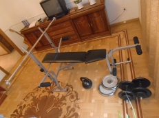 Тренажерный комплекс(скамья, гриф, блины 2 х10кг; 4х5кг; 4 х1,5кг, гиря 16 кг , гантели) Все новое. Срочно. Тренажерный комплекс(скамья, гриф, блины 2 х10кг; 4х5кг; 4 х1,5кг, гиря 16 кг , гантели) Все новое. Срочно.